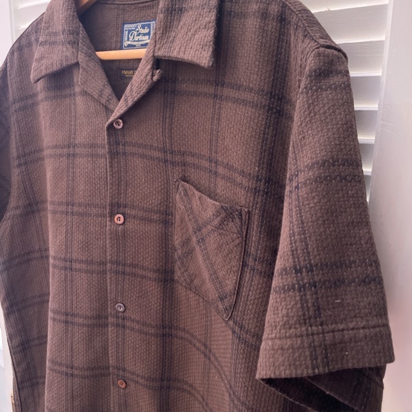 Studio d’Artisan short sleeve jacquard button down - Picture 3 of 6